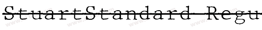 StuartStandard Regul字体转换